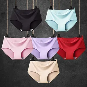 Women's Invisible Seamless Underwear,Ice Silk Panties Smooth