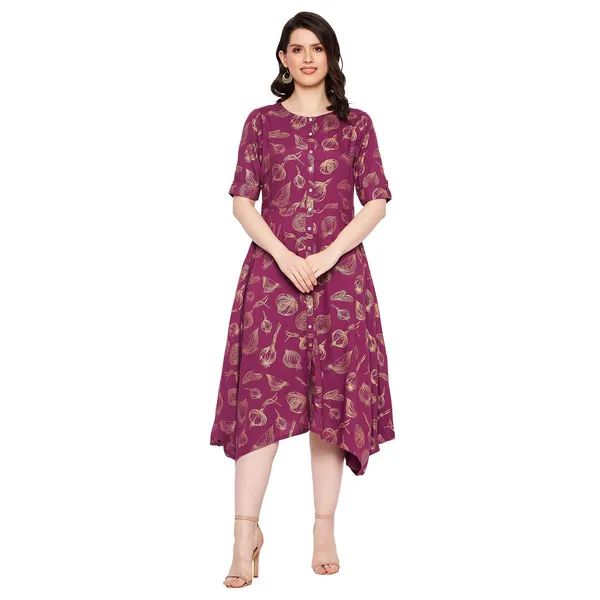 Lavender_Rangaval_Viscose_Cowl_Antique_Foil_Dress_For_Women