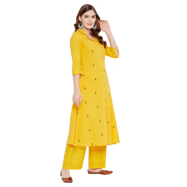 Yellow_Kurti_Palazzo_Set_For_Women_Readymade_Straight_Salwar_Suit_Mangalgiri_Cotton_Straight_Kurta__Printed_Kurta_With_Printed_Plazzo_2_Pcs_Set