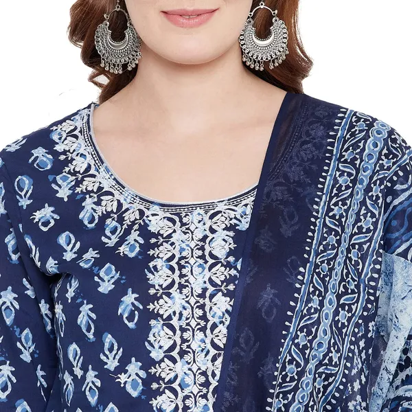 Navy_Blue_Cotton_Straight_Suit_Set_With_Dupatta_Readymade_Kurti_Pant_Set_Cotton_Straight_Kurta__3_Pcs_Set