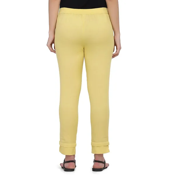 Ochre_Cotton_Flex_Pants_For_Women_Stylish_Latest_Ragular_Fit_Casual_Trouser_For_Girls_&_Woman_Pant_For_Office_Wear
