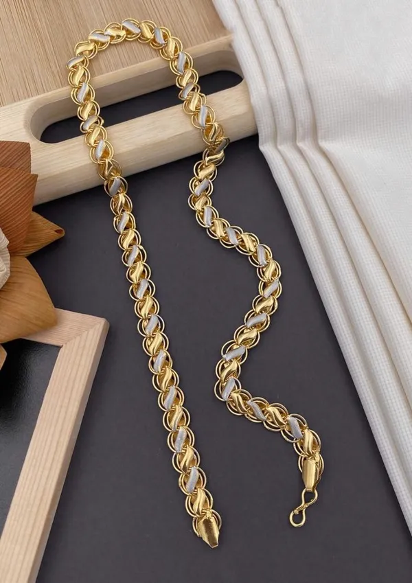 Rhodium gold chain price sale