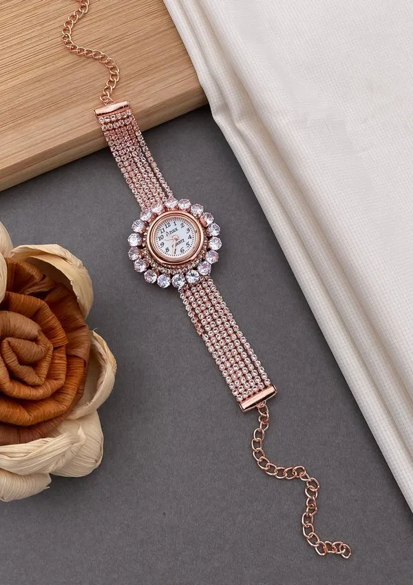 Gujju_Jewellers_Rose_Gold_Bracelet_Analog_Watch_-_For_Women