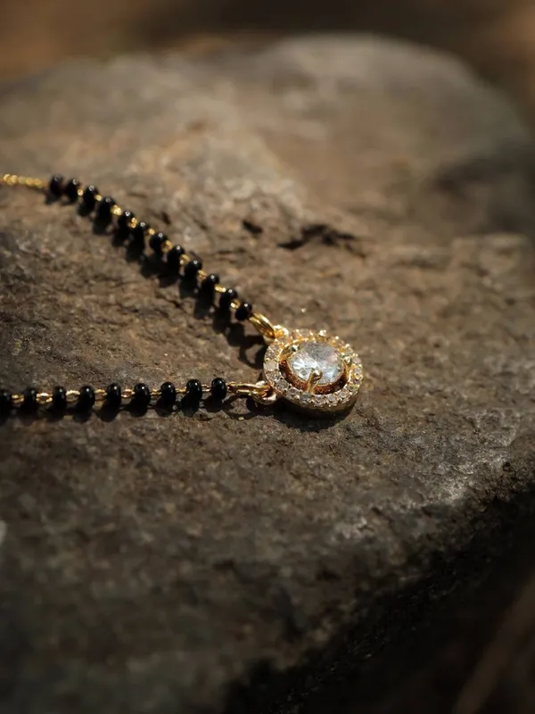 New_Fashion_Exclusive_Diamond_Gold_Plated_Mangalsutra_For_Women