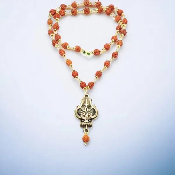 Royal_Jewellery__Rudrakha_mala_With_Mahakal_Trishul_Damru_Locket_Gold_Plated_Brass_Chain_For_Mens