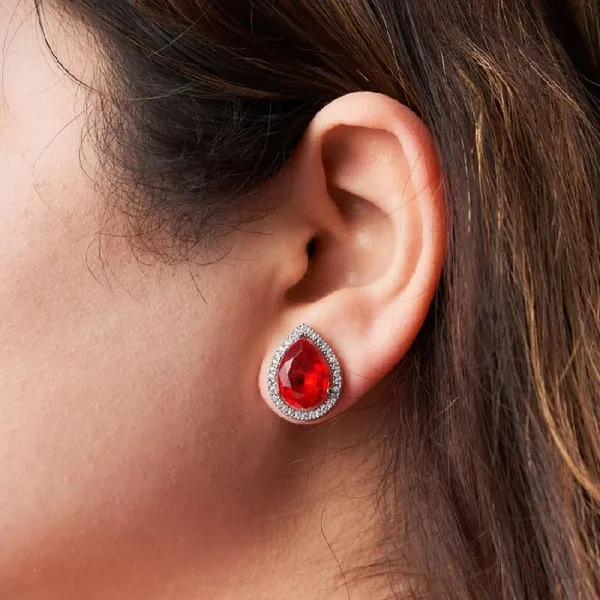 Silver_Teardrop_Gemstone_Studded_Earrings_for_Women