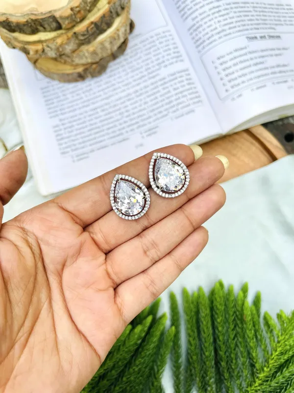 Sterling_Silver__Plated_Stud_Earrings_For_Women/Girls