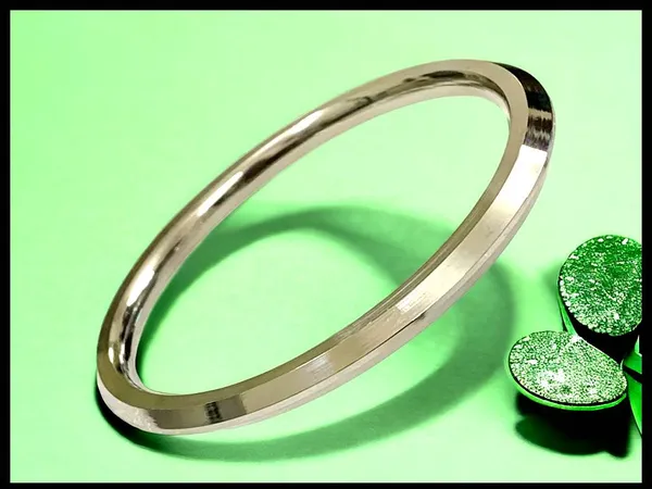 Stainless Steel Men's Kada Bracelet – Traditional Punjabi Kara, Bold & Shiny - View #4