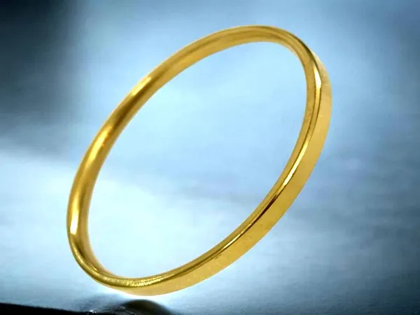 Rudra Rage Stainless Steel Gold Plated Punjabi Kada For Ladies Girls 2 Mm .1 Inch Flat Plain Price in India Buy Rudra Rage Stainless Steel Gold Plated Punjabi Kada For Ladies Girls 2 Mm .1