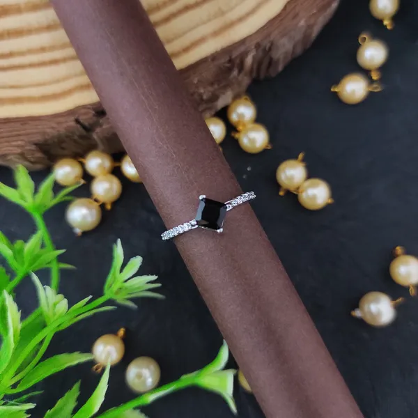 Alia_black_colour_american_diamond_size_adjustable_ring