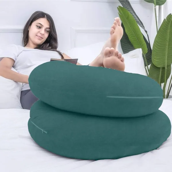Homerz_Premium_C-Shape_Pregnancy_Pillow_for_Pregnant_Women_|_3_Month_Warranty_|_Maternity_Pillow,_Pregnancy_Gifts_for_Women,_Maternity_Pillows_for_Pregnancy_Sleeping,_Washable_Velvet_Cover(Green)