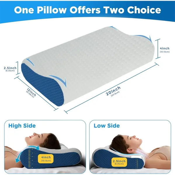 Homerz_Premium_Orthopedic_Cool_Gel_infused_Memory_Foam_Contour_Pillow_for_Neck_and_Shoulder_Pain,_Dual_Height,_Pack_of_2