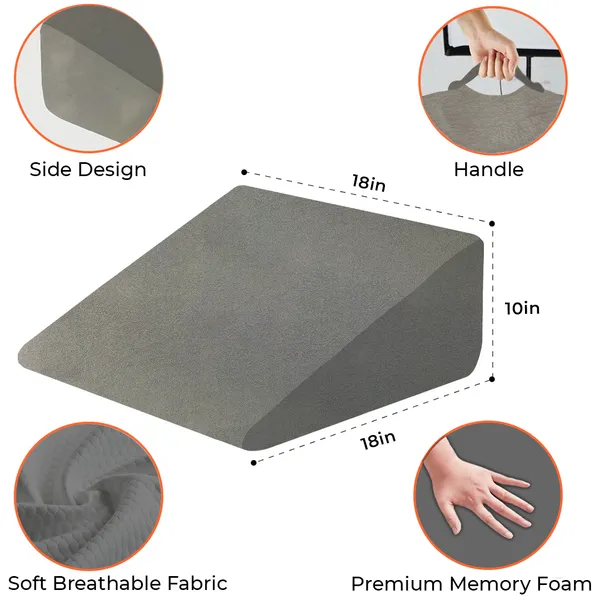 Sleeping_Wedge_Pillow,_Memory_Foam,_Acid_Reflux,_After_Surgery,_Raised_Triangle,_Headboard,_Dorm,_Office,_Air_Layer