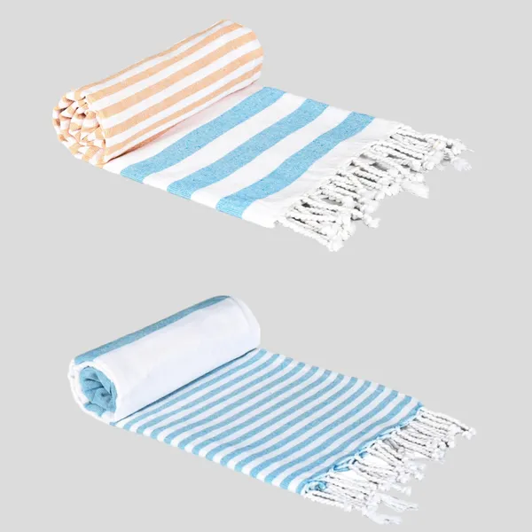 Homerz_100%_Cotton_Turkish_Fouta_Towel_|_Extra_Large_Full_Size_Cotton_Bath_Towel_|_Bath,_Beach,_Pool,_Travel,_Spa_and_Yoga_|_70_x_160_cm_Daily_Use_Shower_Towel_|_Printed_Beach_Towel_(Blue_Stripes_&_Multicolour))