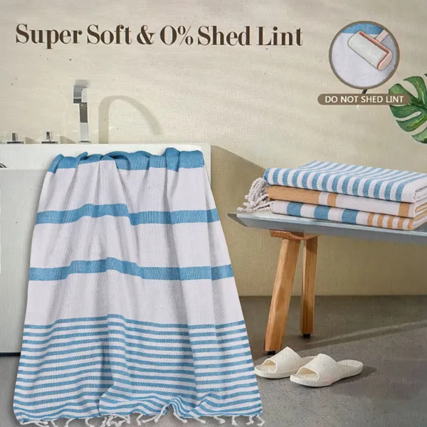 Homerz_100%_Cotton_Turkish_Fouta_Towel_|_Extra_Large_Full_Size_Cotton_Bath_Towel_|_Bath,_Beach,_Pool,_Travel,_Spa_and_Yoga_|_70_x_160_cm_Daily_Use_Shower_Towel_|_Printed_Beach_Towel_(Blue_Stripes_&_Multicolour))