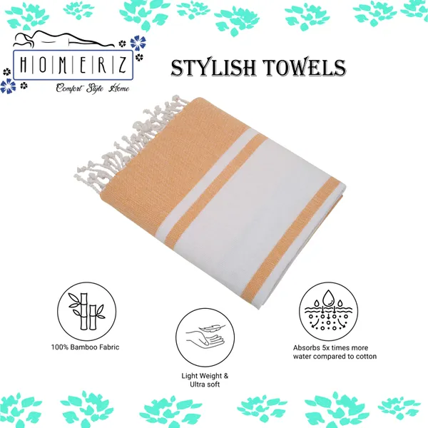 Homerz_100%_Cotton_Turkish_Fouta_Towel_|_Extra_Large_Full_Size_Cotton_Bath_Towel_|_Bath,_Beach,_Pool,_Travel,_Spa_and_Yoga_|_70_x_160_cm_Daily_Use_Shower_Towel_|_Printed_Beach_Towel_(Beige)