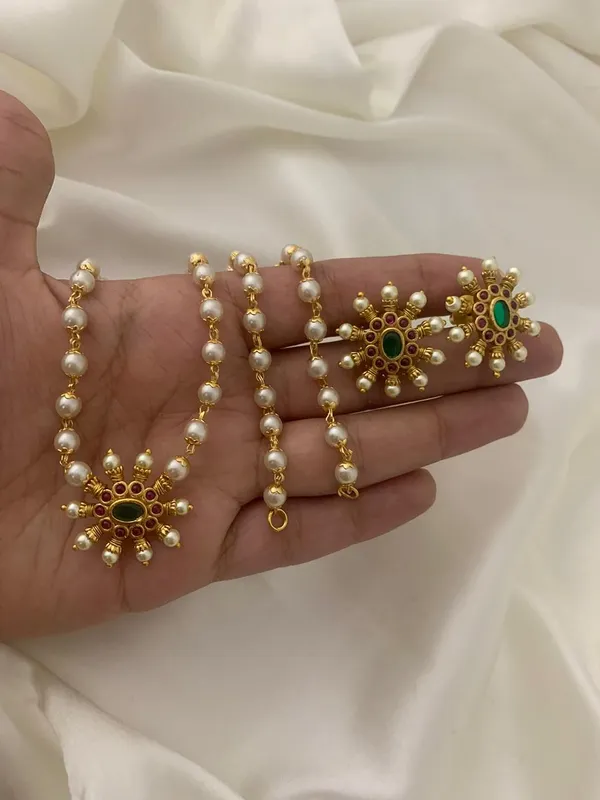 Shriya_Kemp_Pendant_Mala_set