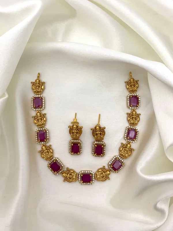 PANCHI_ANTIQUE_LAKSHMI_NECKLACE_SET