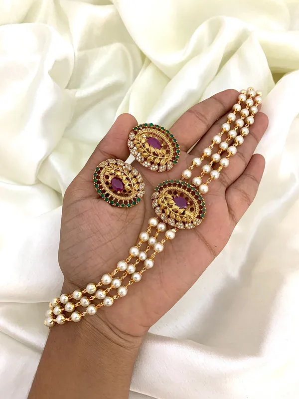 Ethnic_Leaf_designed_Choker_set