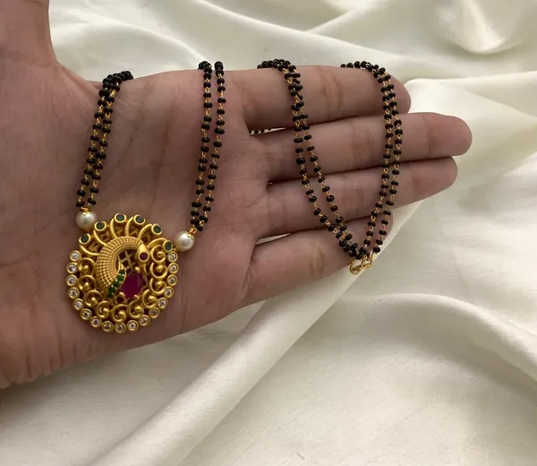 Latest_Peacock_design_Mangalsutra