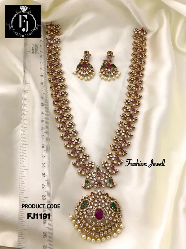 Panchi_Nakshatra_CZ_Long_Necklace_Set