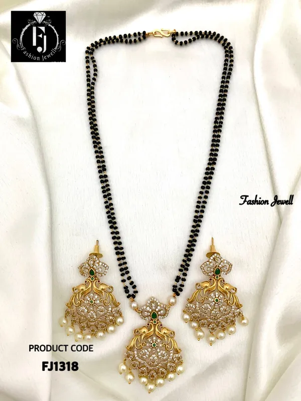 NIVIA_AD_MATTE_MANGALSUTRA_WITH_EARRING