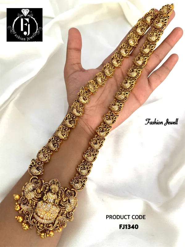 Deepna_antique_laxmi__long_necklace_set