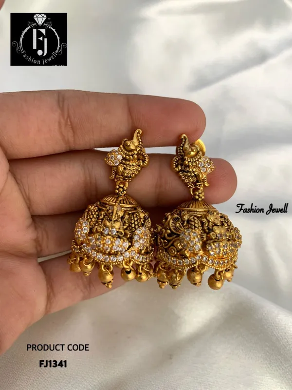 Deepna_antique_laxmi_long_&_short_necklace_set