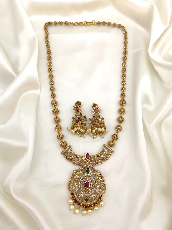 Krisha_Peacock_Antique_Mala_Set