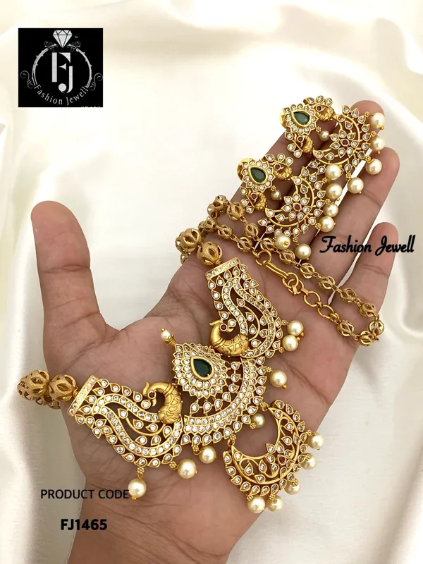 Dvivedi_Peacock_Motif_Antique_Mala_Set