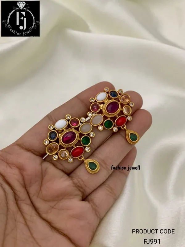 AGHASTA_NAVRATNA_EARRINGS