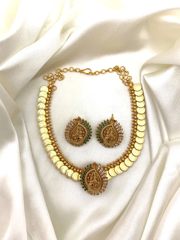 Radha_Krishna_Design_Coin_Necklace_Set