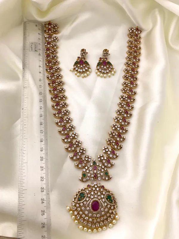 Panchi_Nakshatra_CZ_Long_Necklace_Set