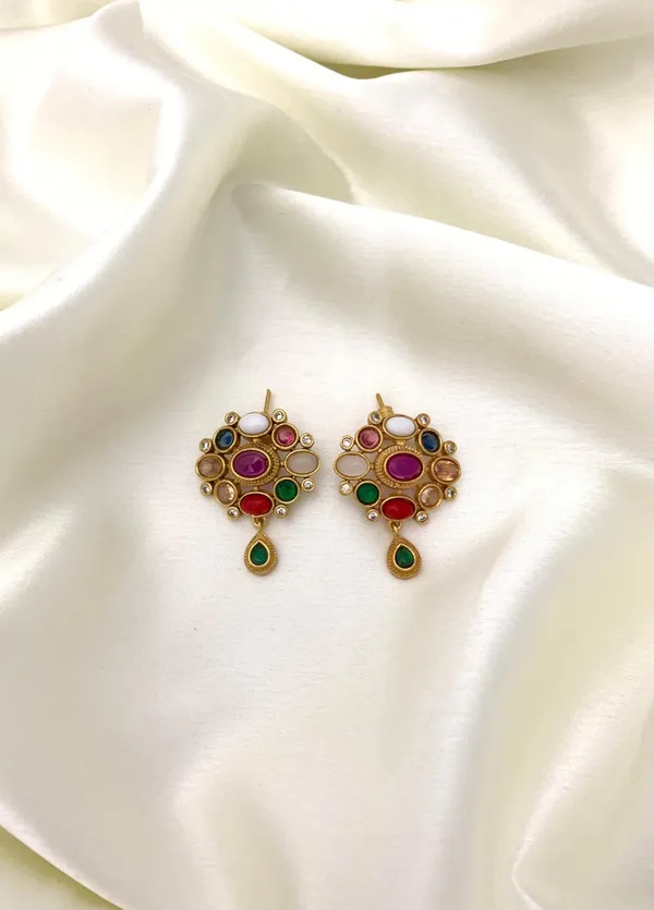 Navratna earrings online 2025