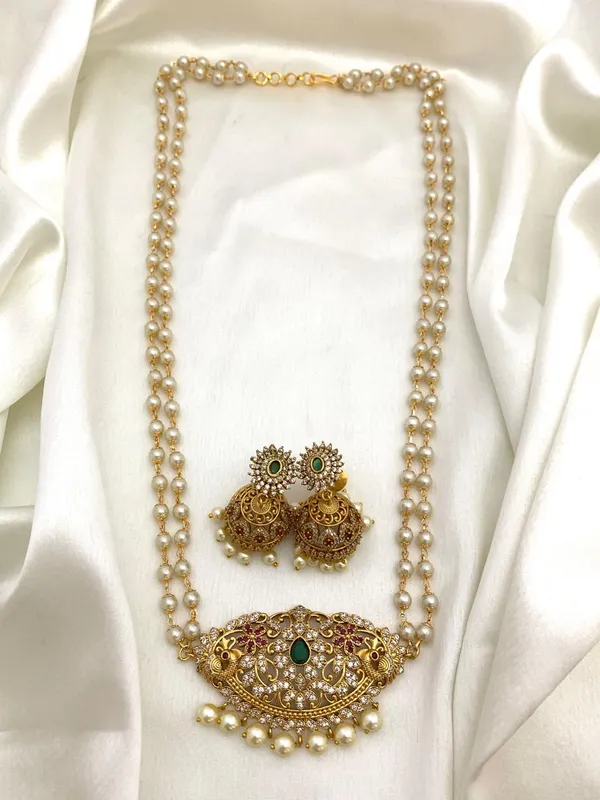 INAYA_AD_MATTE_LONG_NECKLACE_WITH_EARRING