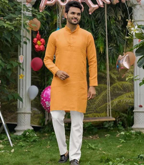Royal_Yellow_Men_Linen_Cotton_Kurta_pyjama