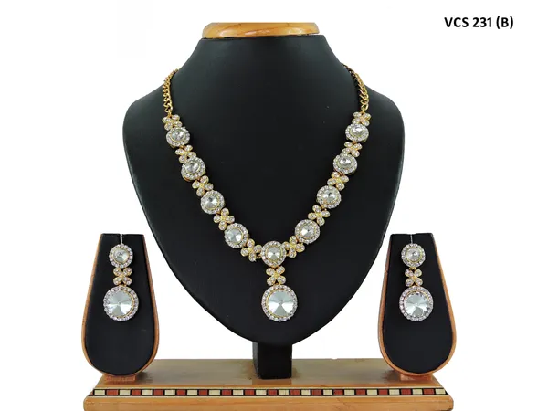 Stone_Studded_Necklace_Set_For_Women_|_Designer_Jewelry_Set_with_Earring_|_White