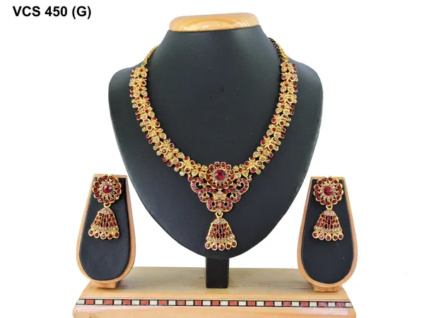 Alloy_Gold_Plated_Jewel_Set_|_Stone_Studded_Necklace_Set_For_Women_|_Red_and_Gold