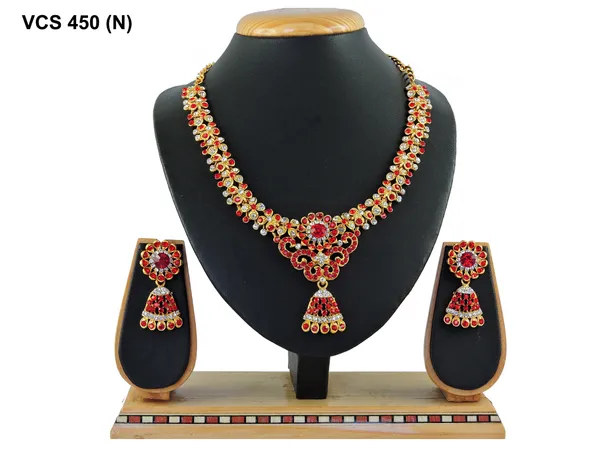 Alloy_Gold_Plated_Jewel_Set_|_Stone_Studded_Necklace_Set_For_Women_|_Red_and_Gold