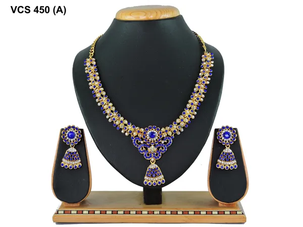 Alloy_Gold_Plated_Jewel_Set_|_Stone_Studded_Necklace_Set_For_Women_|_Dark_Blue_and_Gold