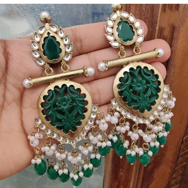 Classic_Earrings_&_Studs_PAN_EARRING_-_GREEN