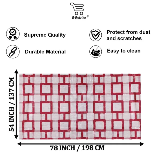PVC_6_Seater_Dining_Table_Cover_With_Border_Lace_(Size-54x78_Inches,_Color-Red)