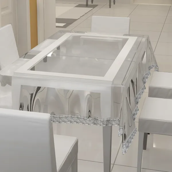 PVC_Transparent_6_Seater_Dining_Table_Cover_With_Silver_Border_Lace_(Size-54x78_Inches,_Color-Transparent)