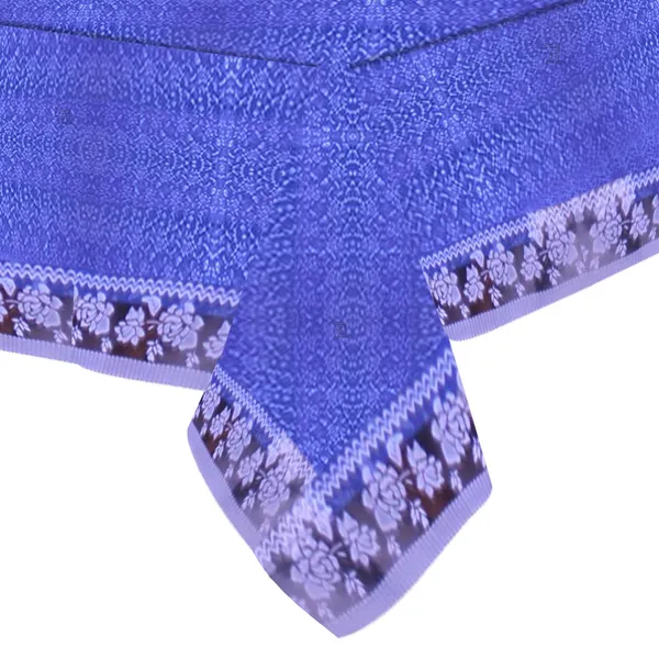 PVC_8_Seater_Dining_Table_Cover_With_White_Border_Lace_(Size-60x90_Inches,_Color-Blue)