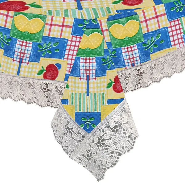 PVC_8_Seater_Dining_Table_Cover_With_Border_Lace_(Size-60x90_Inches,_Color-Blue)
