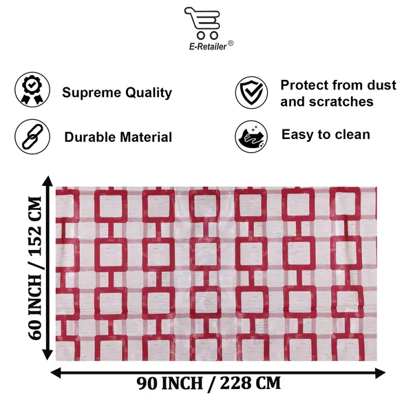 PVC_8_Seater_Dining_Table_Cover_With_Border_Lace_(Size-60x90_Inches,_Color-Red)