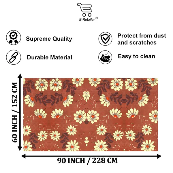 PVC_8_Seater_Dining_Table_Cover_With_Border_Lace_(Size-60x90_Inches,_Color-Brown)