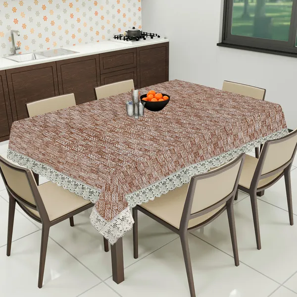 PVC_8_Seater_Dining_Table_Cover_With_Border_Lace_(Size-60x90_Inches,_Color-Yellow)