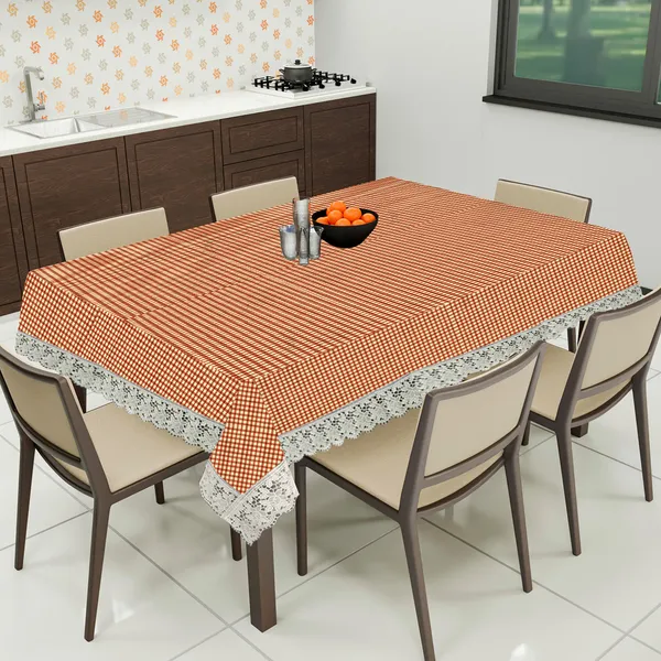 PVC_8_Seater_Dining_Table_Cover_With_Border_Lace_(Size-60x90_Inches,_Color-Brown)