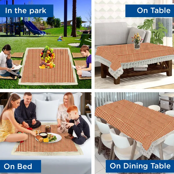 PVC_8_Seater_Dining_Table_Cover_With_Border_Lace_(Size-60x90_Inches,_Color-Brown)